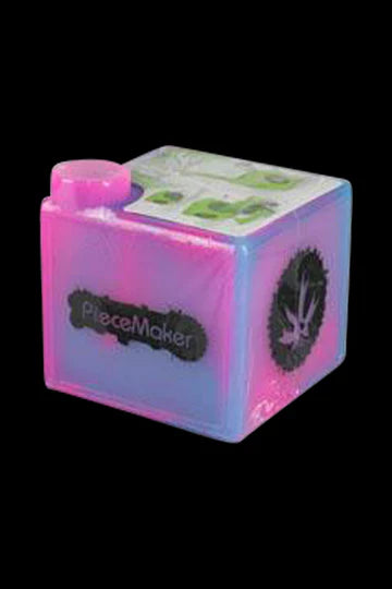 PieceMaker Kube Silicone Dab Rig - Rainbow image