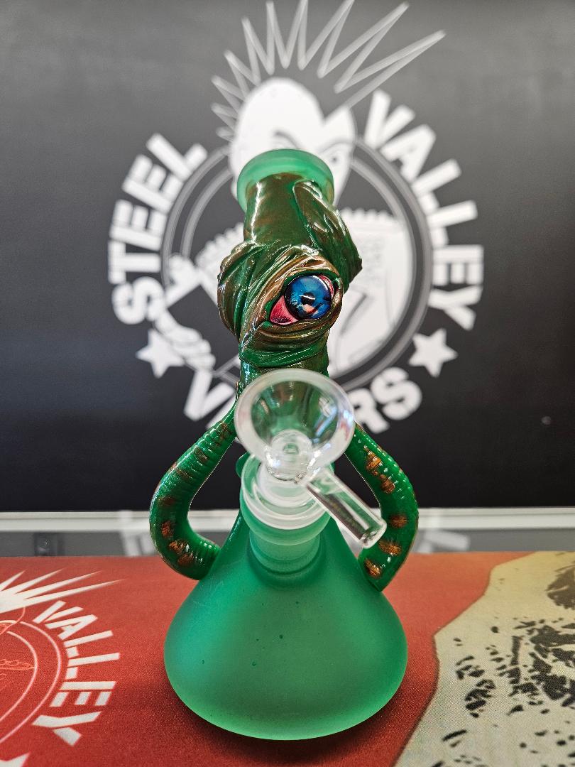 Bleary Eyed Beastie 3D Painted Beaker image 0