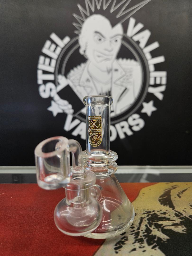 6" BIO Heavy Beaker | Banger Hanger - 25mm x 4mm - Camo image