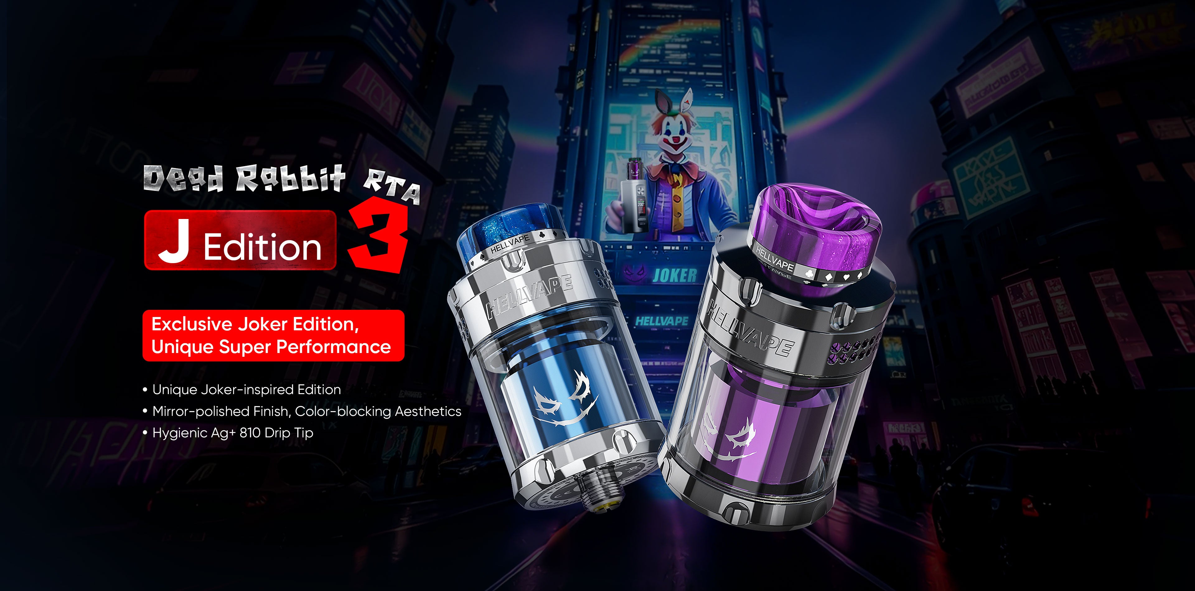 HellVape Dead Rabbit V3 RTA Joker Edition