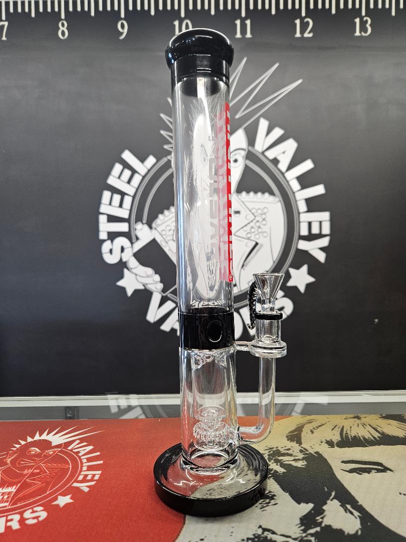 High Times x Pulsar Logo Straight Tube Recycler Water Pipe image 1