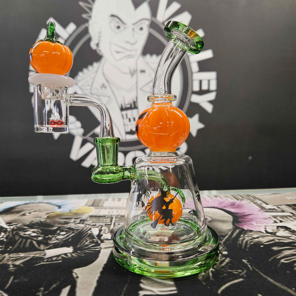 Halloween Ball Glass Dab Rig Set | 6.75"