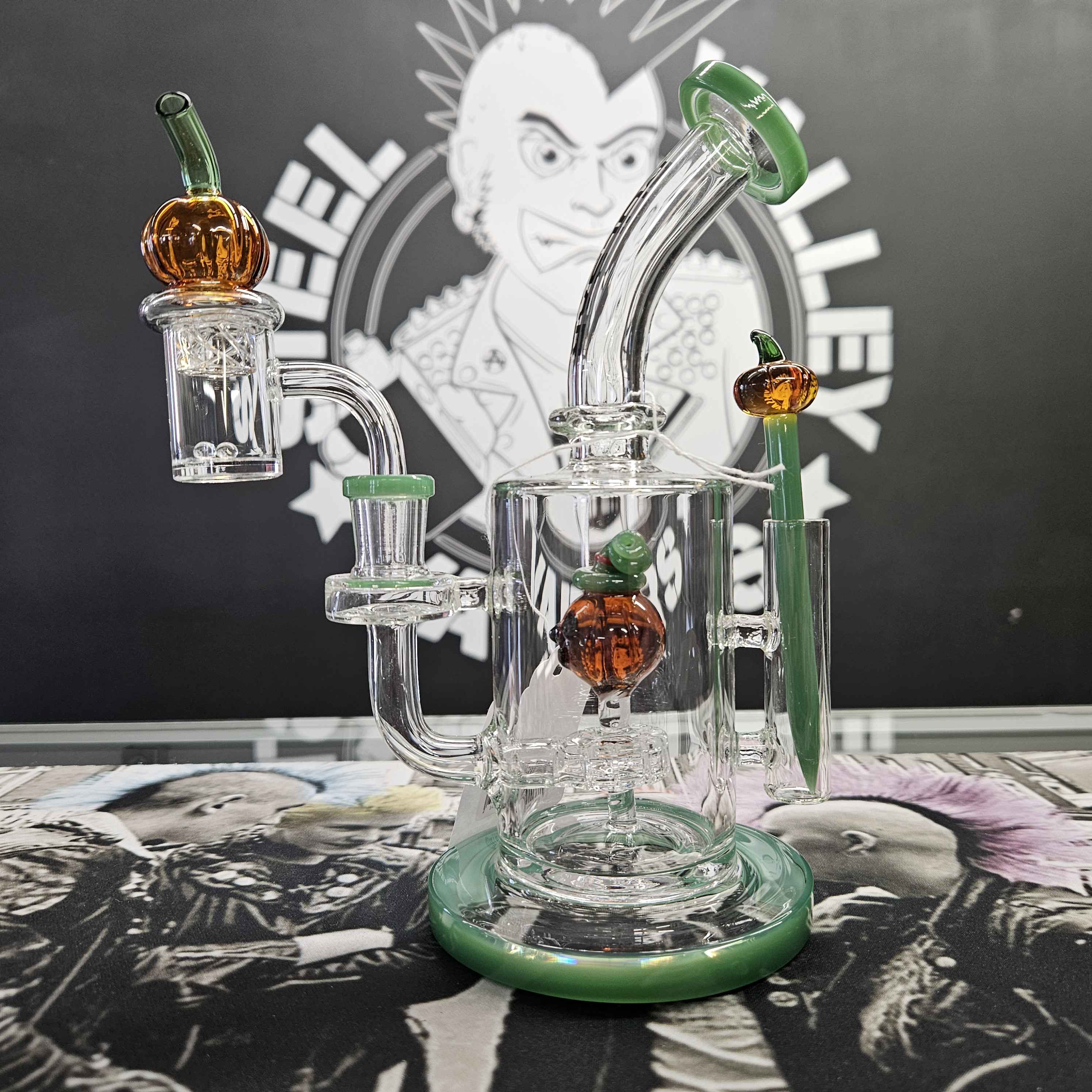 Pulsar Pumpkin Patch Glass Dab Rig Set 8"