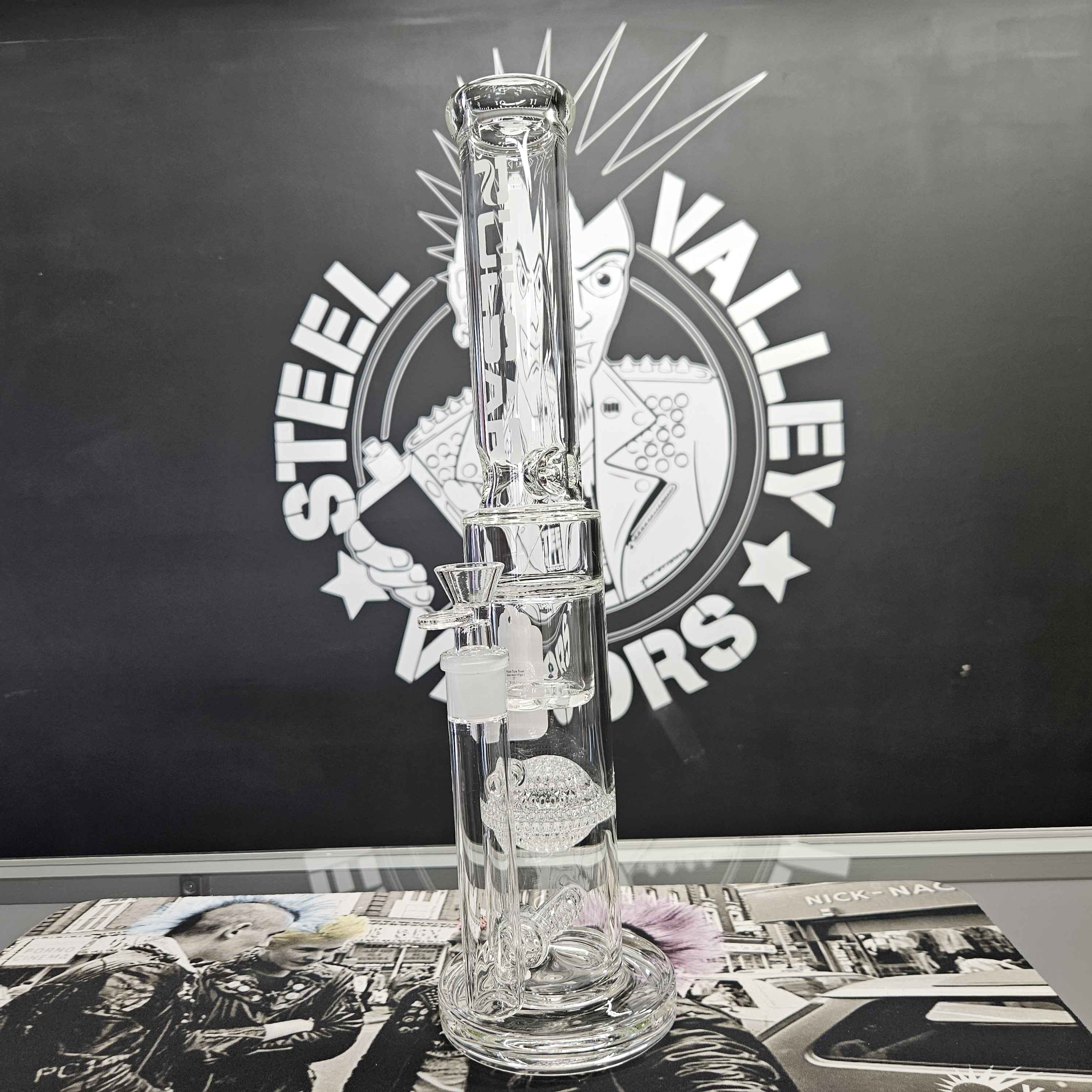 Pulsar Triple Treat Glass Water Pipe | 17"
