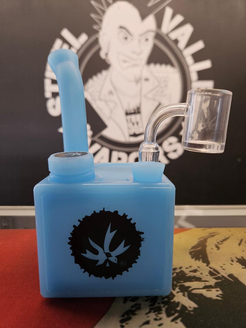 PieceMaker Kube Silicone Dab Rig - Blue image