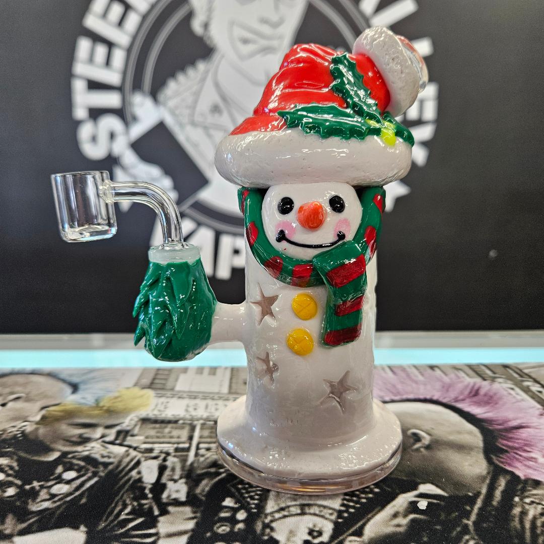 Snowman Resin & Glass Dab Rig | 6.75" | 14mm F image 0