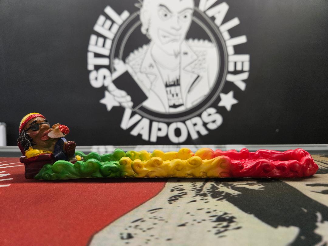 Jamaican Leaf Polyresin Incense Burner image 0