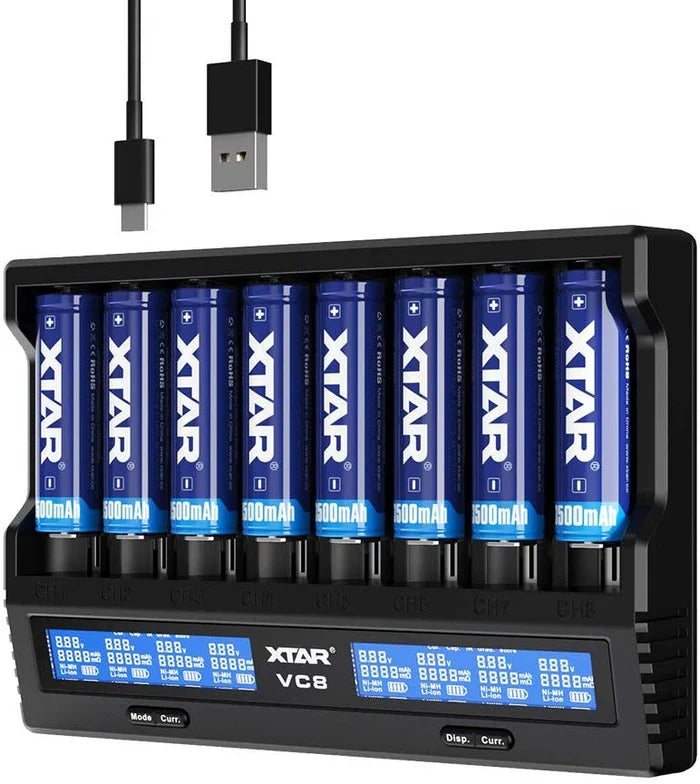 XTAR VC8S 8 Bay Smart Li-ion Battery Charger image 0