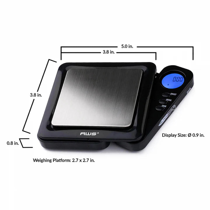 American Weigh Scales AWS Blade Style Digital Scale w/Tray - 100g x 0.01g image 1