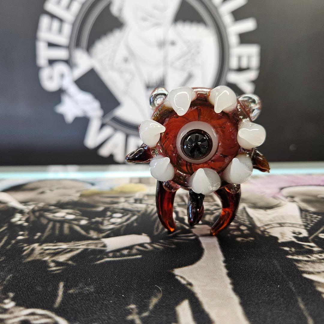 All Seeing Monster Alien Glass Spoon Pipe image 1