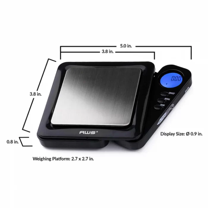 American Weigh Scales AWS Blade Style Digital Scale w/Tray - 100g x 0.01g - Image 2