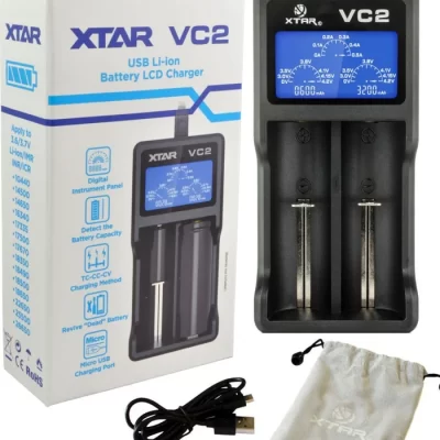 XTAR VC2 2 Bay Digital Battery Charger