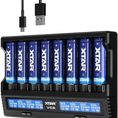 XTAR VC8S 8 Bay Smart Li-ion Battery Charger