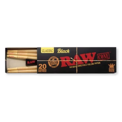 RAW Classic Black King Size Cones