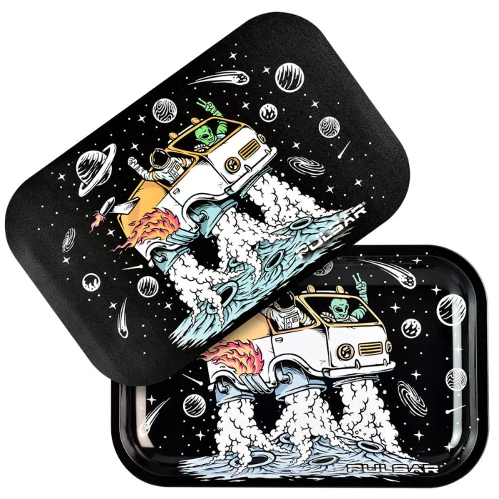 Pulsar Metal Rolling Tray w Lid - Image 5