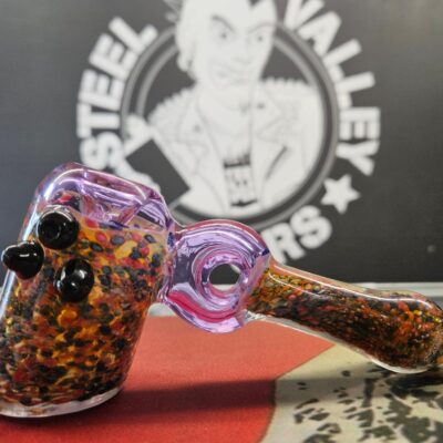 Heavy Worked Hammer Bubbler 7.5"