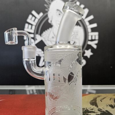 8" Athena Etched Dab Rig - Banger Hanger