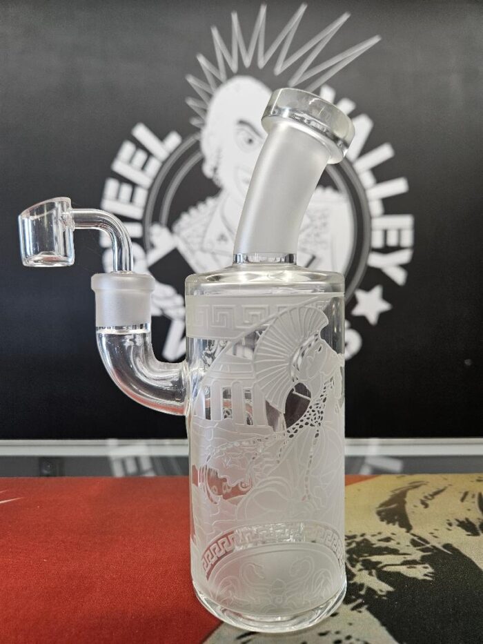 8" Athena Etched Dab Rig - Banger Hanger