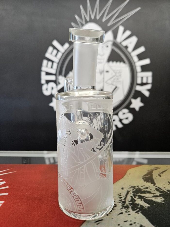 8" Athena Etched Dab Rig - Banger Hanger - Image 2