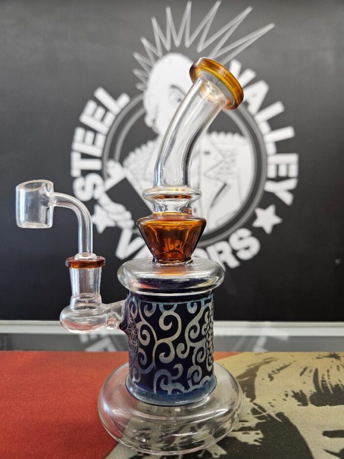 Sacred Geometry Etched Glass Rig