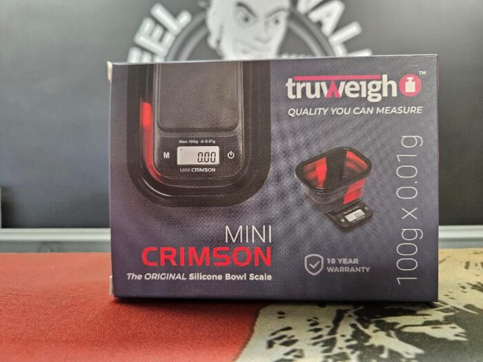 Truweigh MINI CRIMSON Collapsible Bowl Scale 100g x 0.01g - Image 2