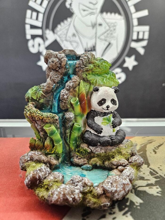Bamboo Waterfall Panda Backflow Incense Burner | 5.25"x5"