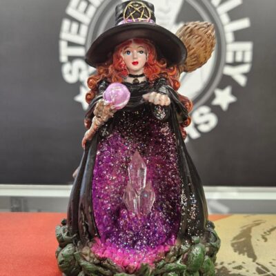 Fujima Purple Witch Backflow Incense Burner w/ LED