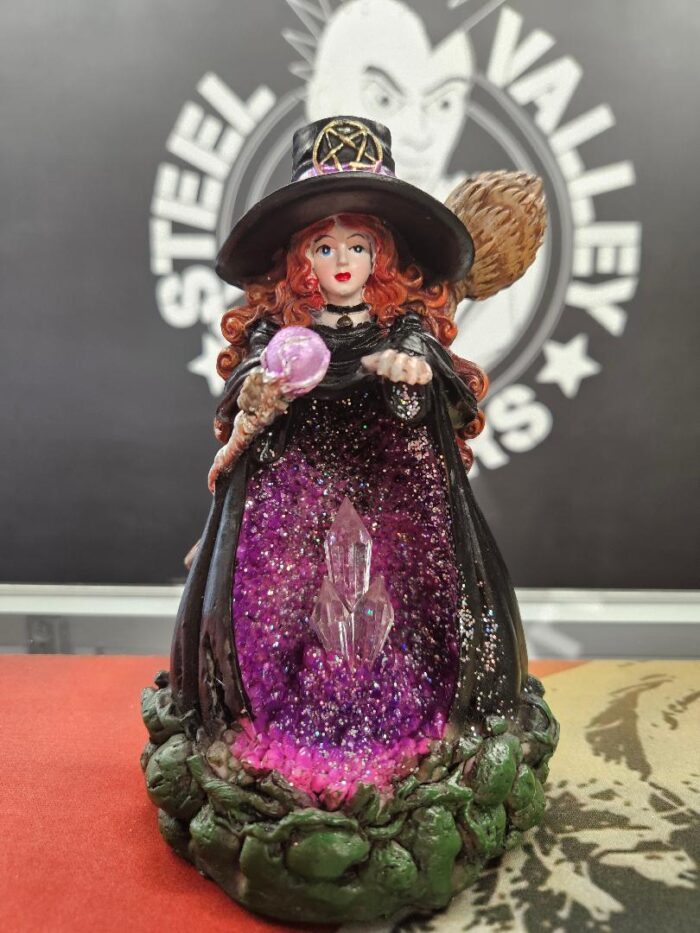 Fujima Purple Witch Backflow Incense Burner w/ LED