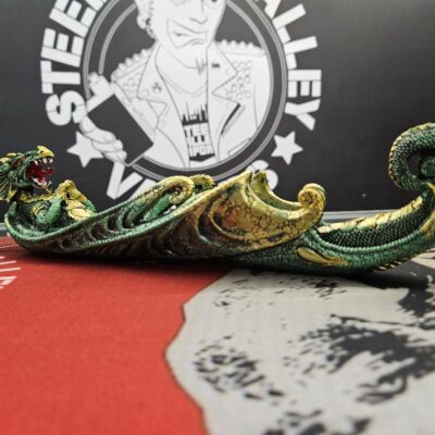 Green Dragon Incense Burner - Polyresin | 12"