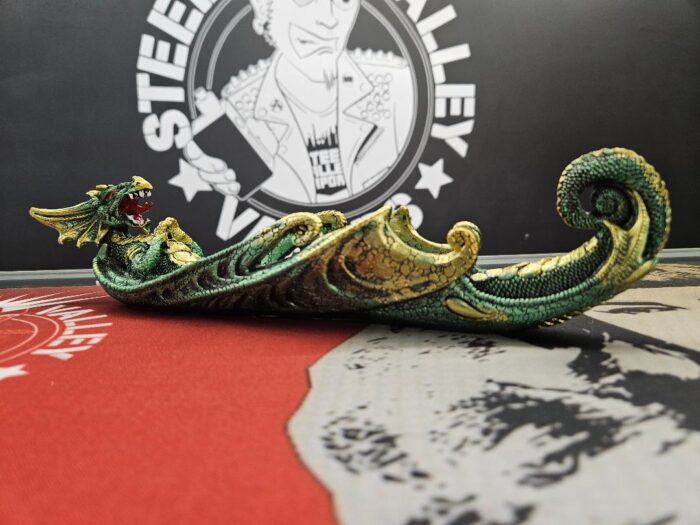 Green Dragon Incense Burner - Polyresin | 12"