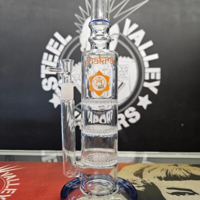 Rising Awareness Chakra Glass water pipe