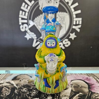 Pulsar Artist Series Glow Beaker Water Pipe | Remembering How To Listen | 9.75" | 14mm F