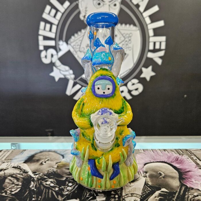 Pulsar Artist Series Glow Beaker Water Pipe | Remembering How To Listen | 9.75" | 14mm F