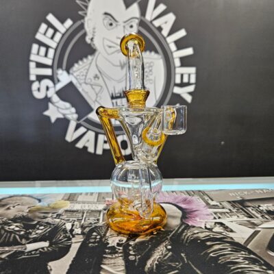 Pulsar Ball Base Gravity Recycler Rig | 9.5" | 14mm F | Colors Vary
