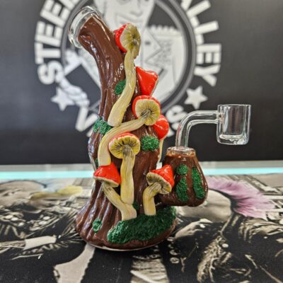 Mossy Forest Mushroom Dab Rig | 6.75" | 14mm F