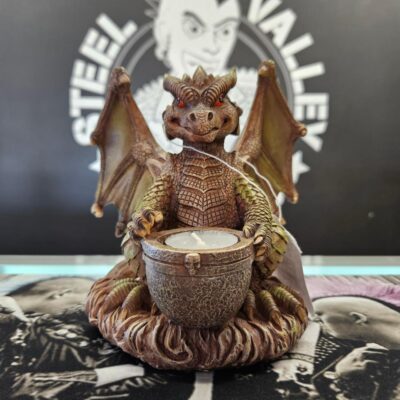 Rascally Dragon Decorative Polyresin Votive Candle Holder