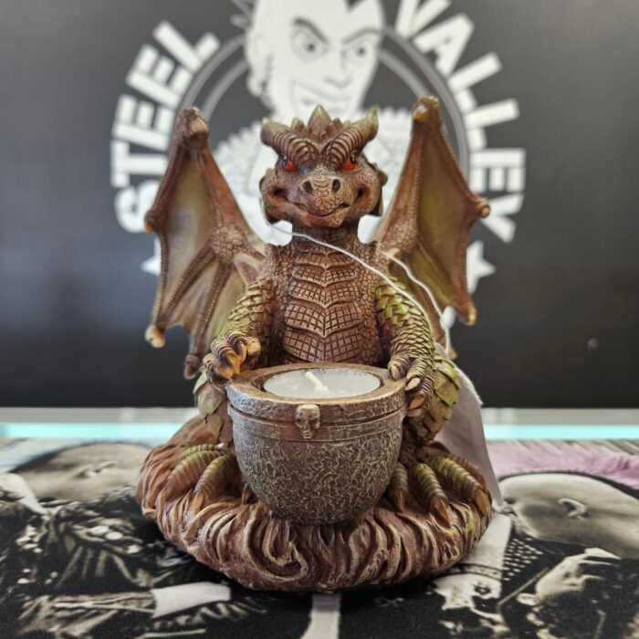 Rascally Dragon Decorative Polyresin Votive Candle Holder