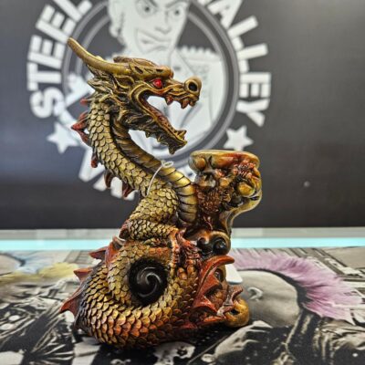 Copper Dragon Backflow Cone Incense Burner