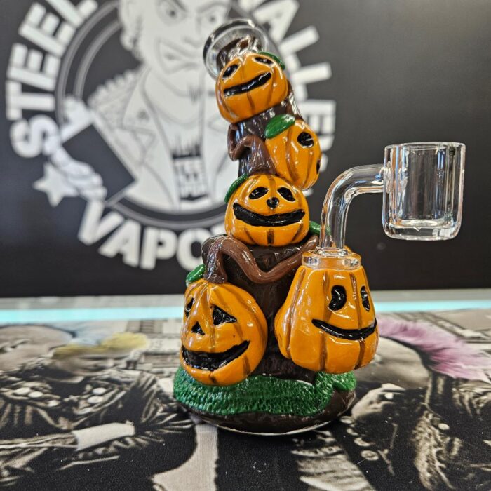 Piled Up Pumpkin Patch 3D Painted Dab Rig | 7" | 14mm F - Image 2